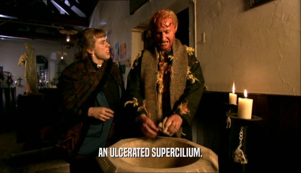 AN ULCERATED SUPERCILIUM.  