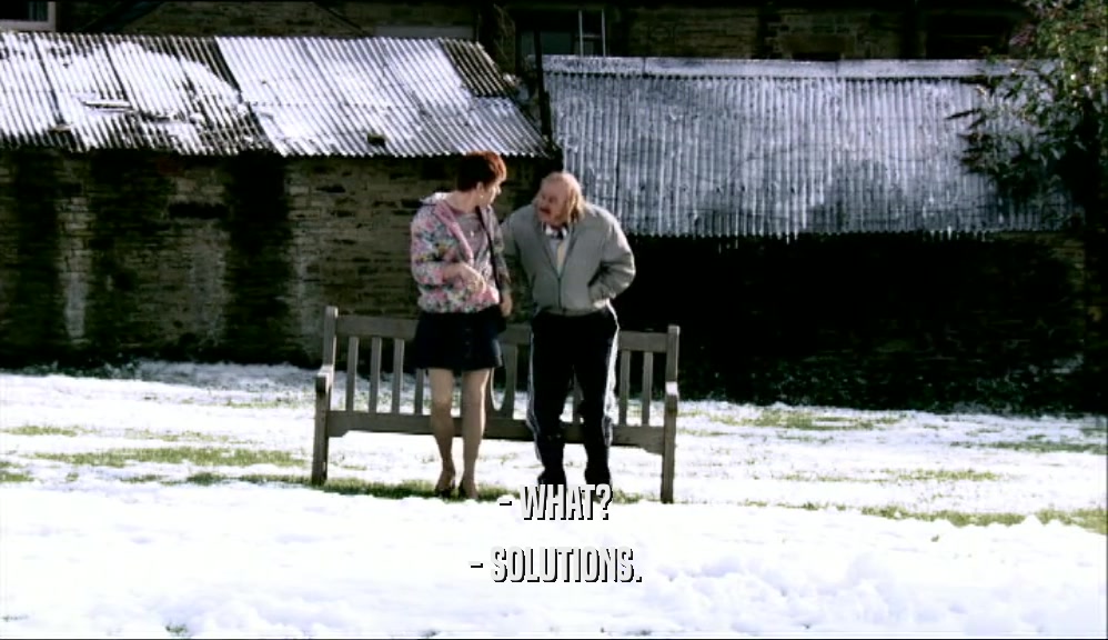 - WHAT? - SOLUTIONS. 