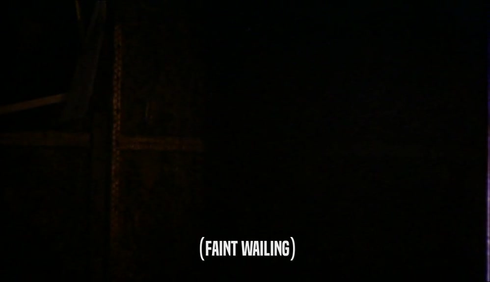 (FAINT WAILING)  