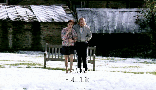 - WHO? - SOLUTIONS. 