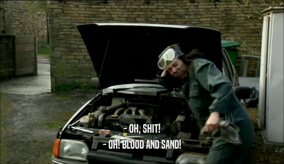 - OH, SHIT! - OH! BLOOD AND SAND! 