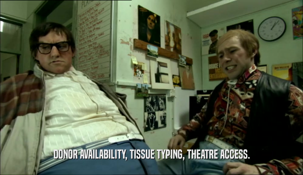DONOR AVAILABILITY, TISSUE TYPING, THEATRE ACCESS.  