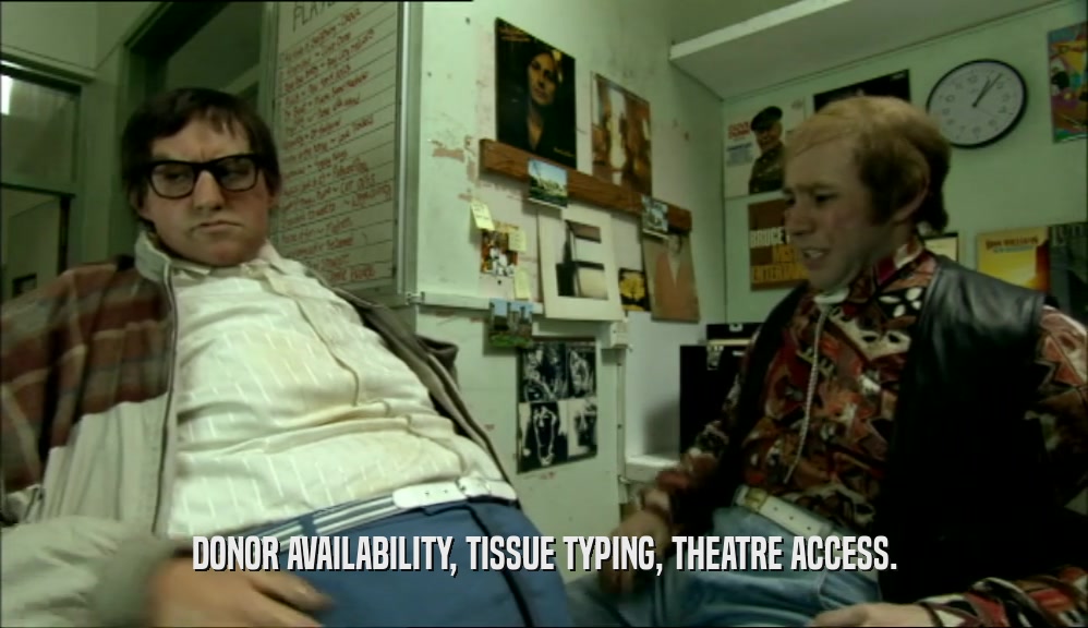 DONOR AVAILABILITY, TISSUE TYPING, THEATRE ACCESS.  