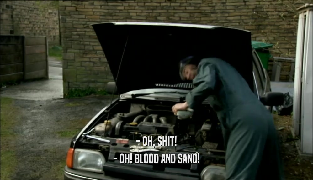 - OH, SHIT! - OH! BLOOD AND SAND! 