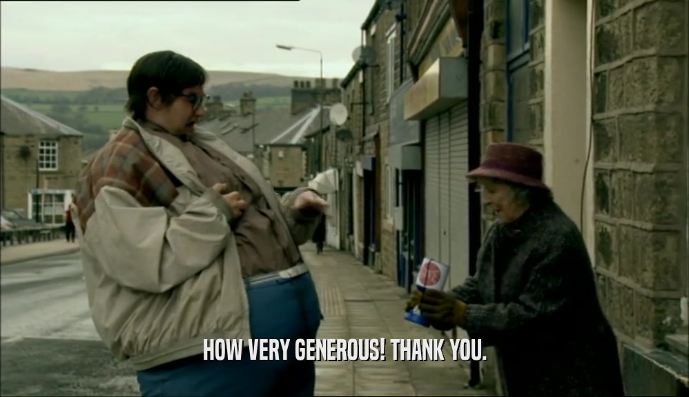 HOW VERY GENEROUS! THANK YOU.  
