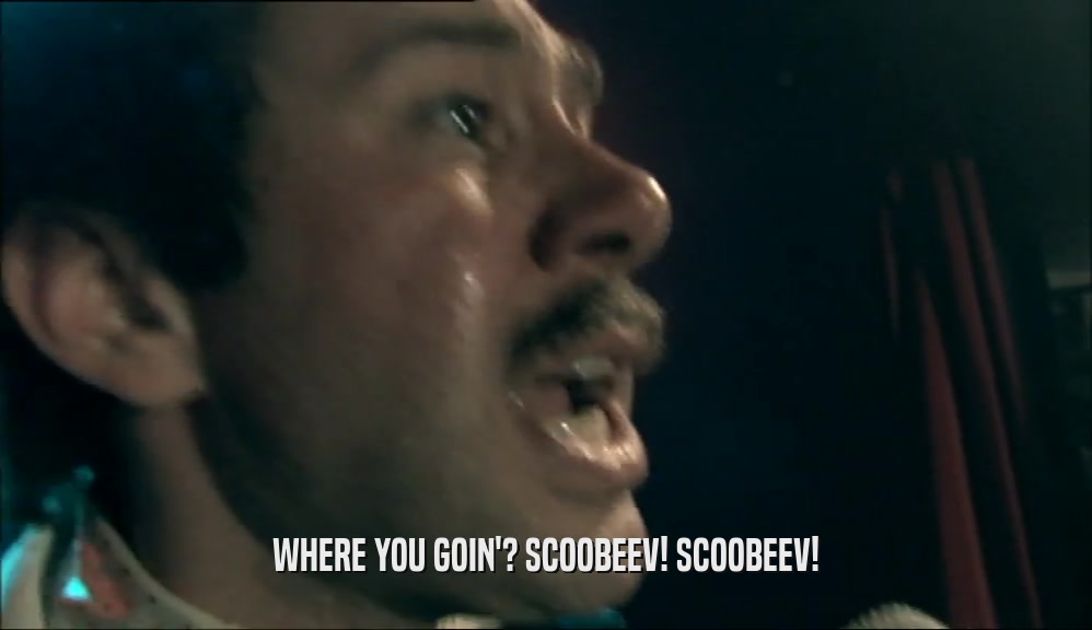 WHERE YOU GOIN'? SCOOBEEV! SCOOBEEV!  