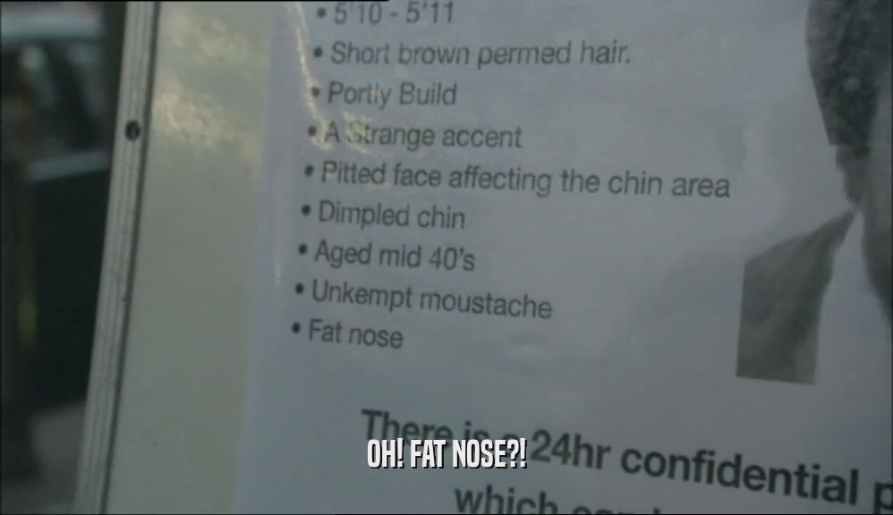 OH! FAT NOSE?!  