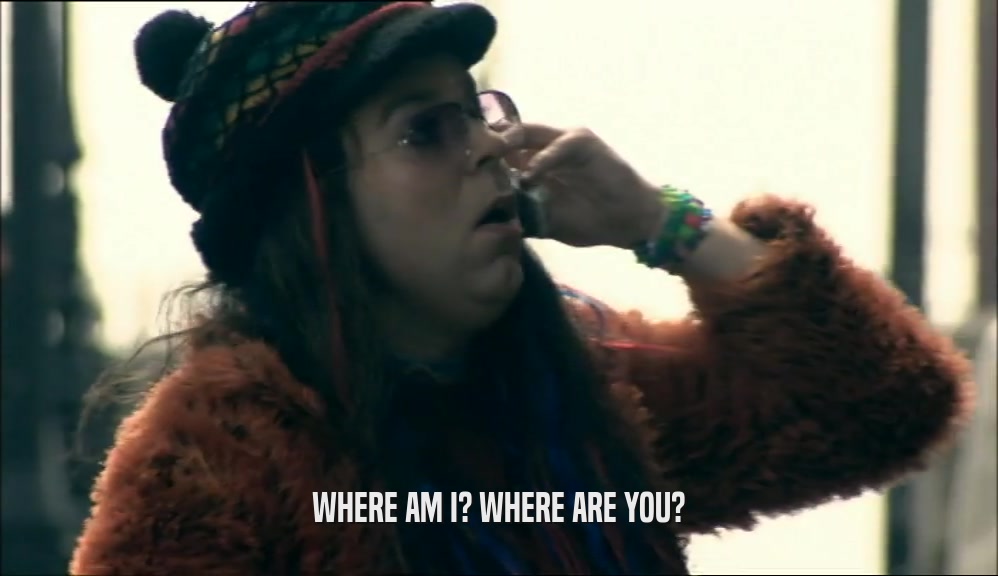 WHERE AM I? WHERE ARE YOU?  