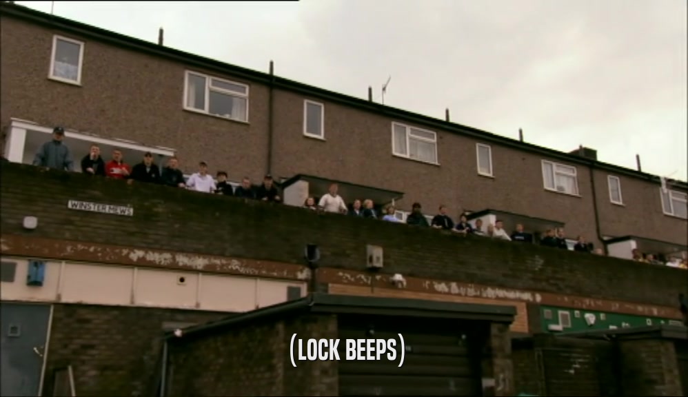 (LOCK BEEPS)  