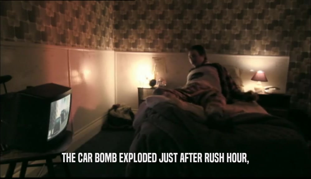 THE CAR BOMB EXPLODED JUST AFTER RUSH HOUR,  