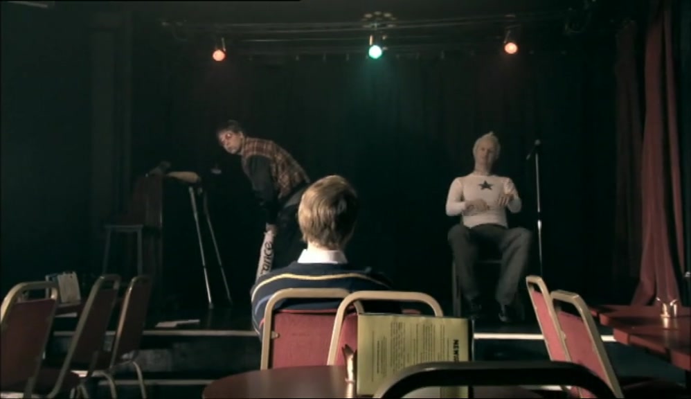 THE PLAY'S ABOUT ALL KINDS OF HANDICAPPED.  