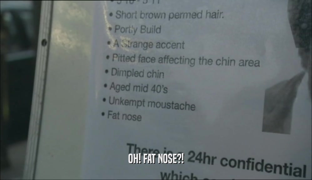 OH! FAT NOSE?!  