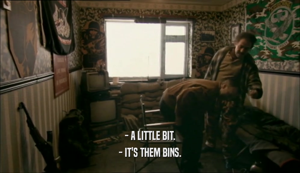 - A LITTLE BIT. - IT'S THEM BINS. 
