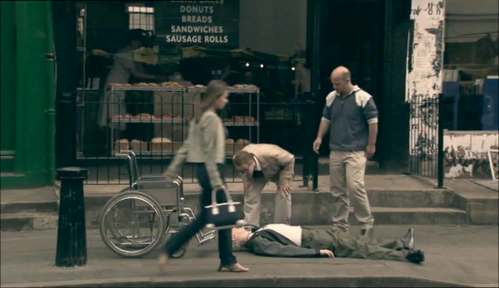 - FALLEN ON THE FLOOR. - TALK PROPERLY! 