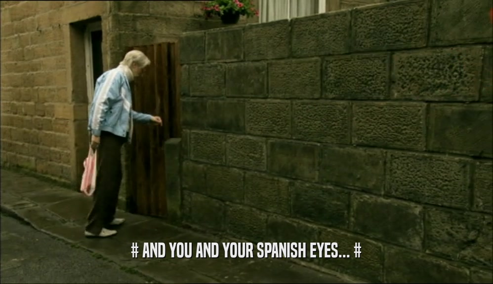 # AND YOU AND YOUR SPANISH EYES... #  