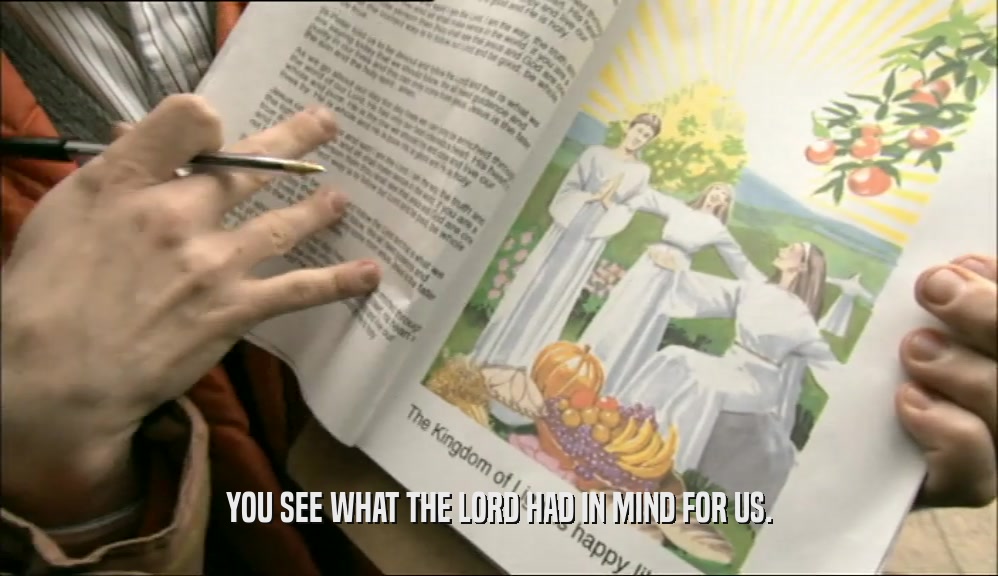 YOU SEE WHAT THE LORD HAD IN MIND FOR US.  