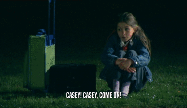 CASEY! CASEY, COME ON!  