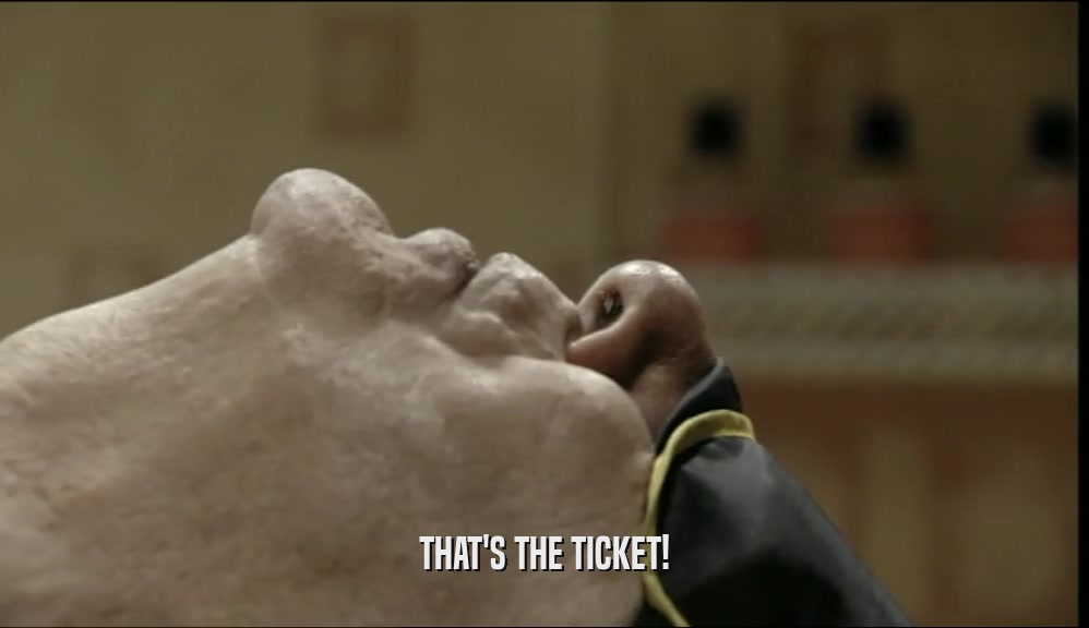 THAT'S THE TICKET!  
