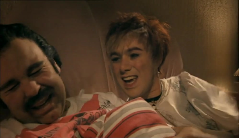 - OOH, YOU'RE A DARK HORSE! - GET OFF! 
