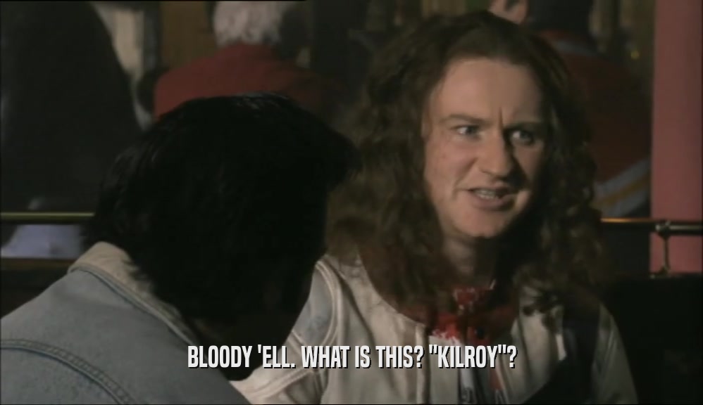 BLOODY 'ELL. WHAT IS THIS? 