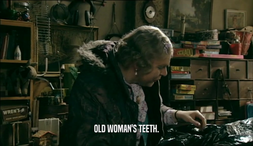 OLD WOMAN'S TEETH.  