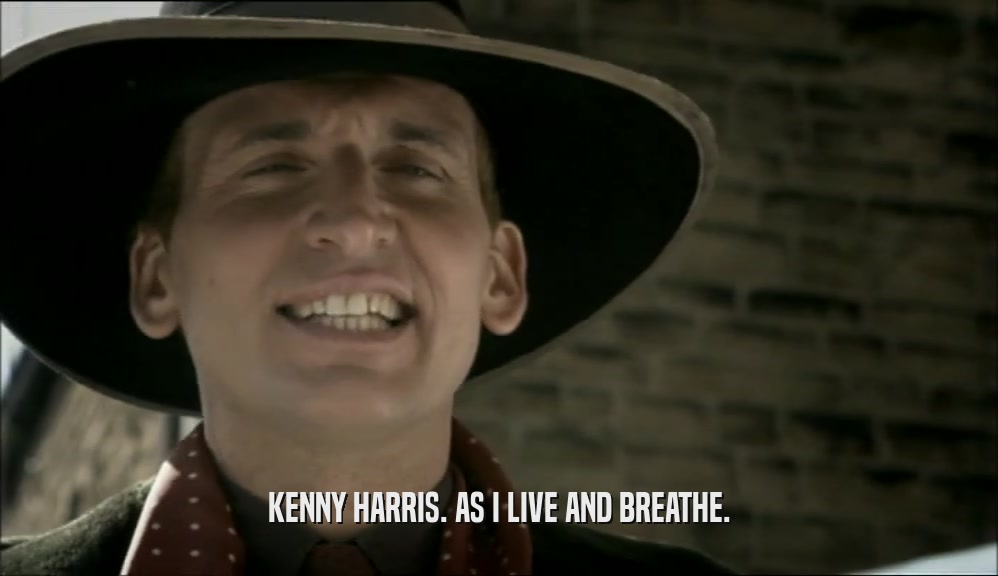 KENNY HARRIS. AS I LIVE AND BREATHE.  