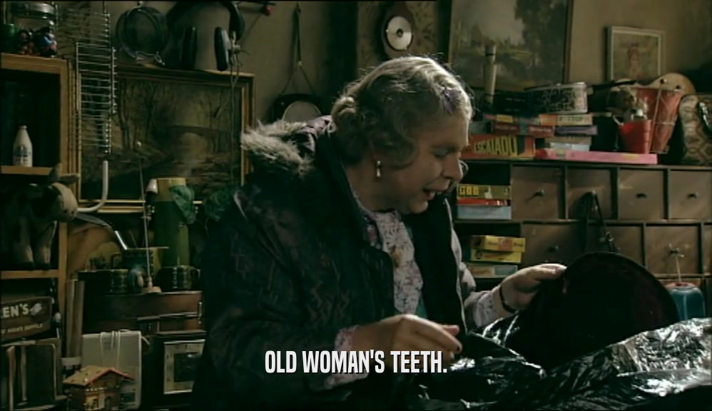OLD WOMAN'S TEETH.  