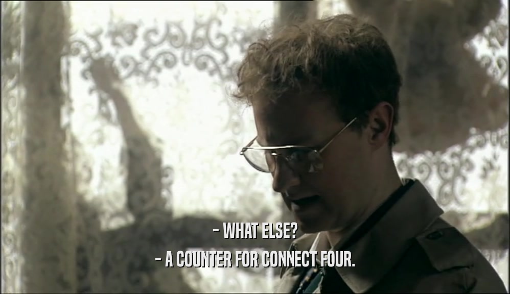 - WHAT ELSE? - A COUNTER FOR CONNECT FOUR. 