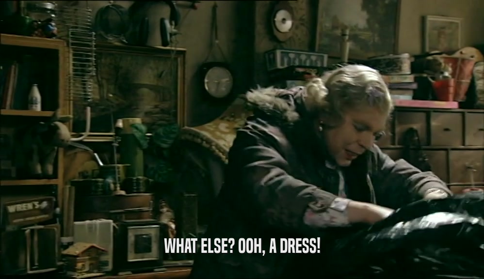 WHAT ELSE? OOH, A DRESS!  