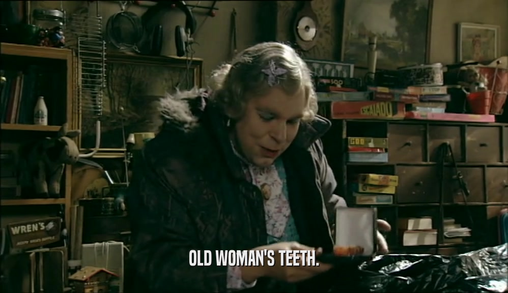 OLD WOMAN'S TEETH.  