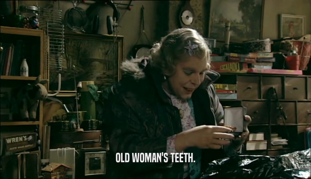 OLD WOMAN'S TEETH.  