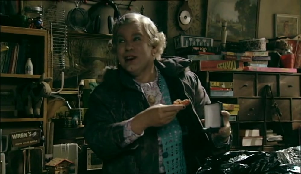 OLD WOMAN'S TEETH, VINNIE!  