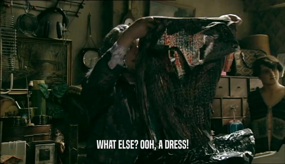 WHAT ELSE? OOH, A DRESS!  