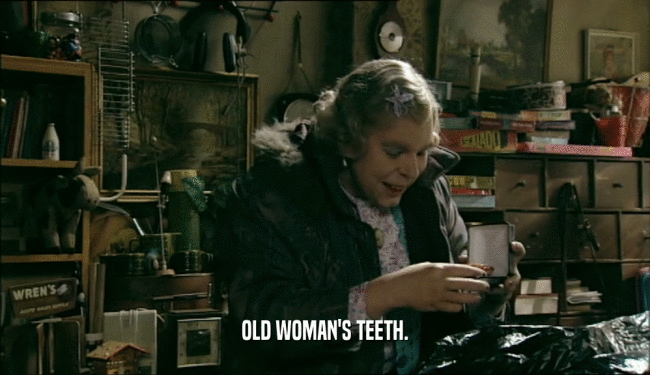 OLD WOMAN'S TEETH.  