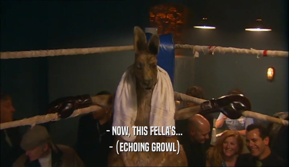 - NOW, THIS FELLA'S... - (ECHOING GROWL) 