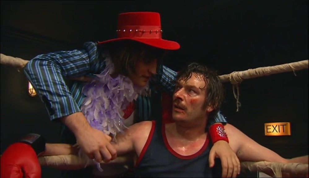 PUNCH HIM IN THE SNOUT, ALL RIGHT? HOWARD. HOWARD? 