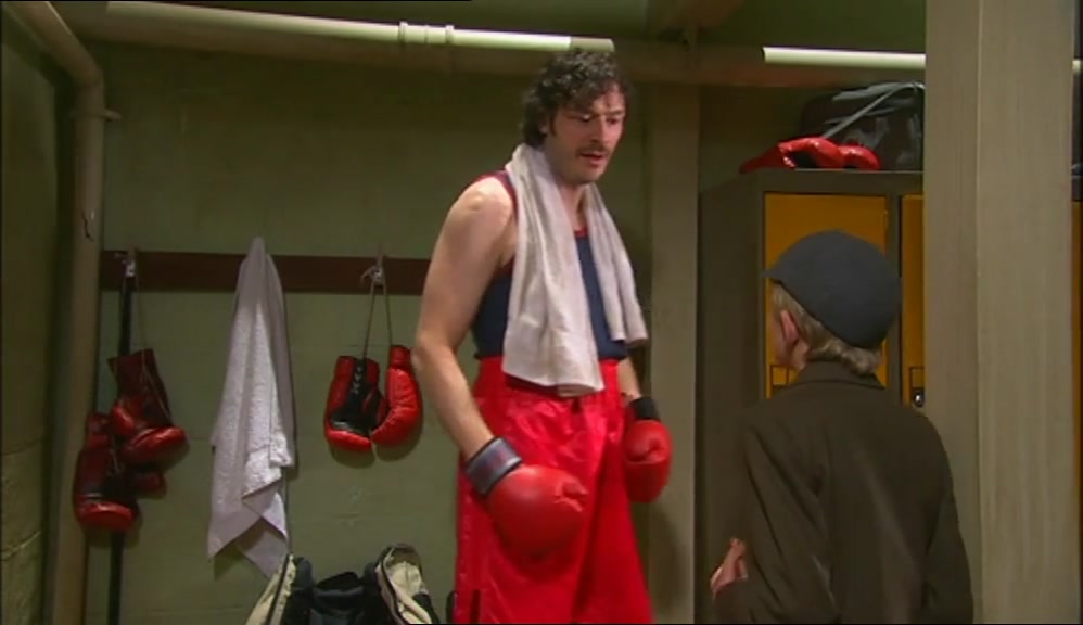 I'M THE FIGHTER, YOU LITTLE TIT-BOX. ALL RIGHT. EASY. 