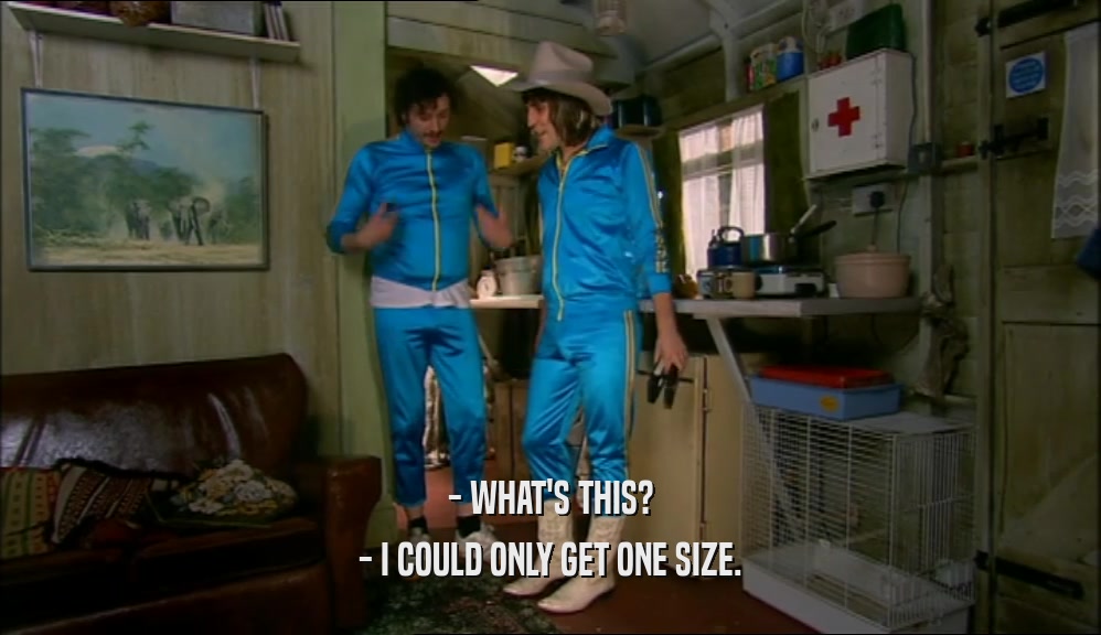 - WHAT'S THIS? - I COULD ONLY GET ONE SIZE. 