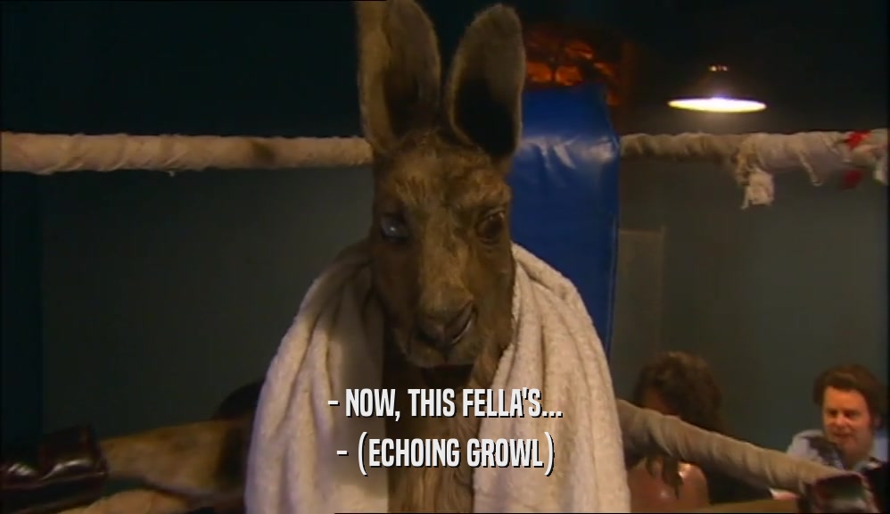 - NOW, THIS FELLA'S... - (ECHOING GROWL) 