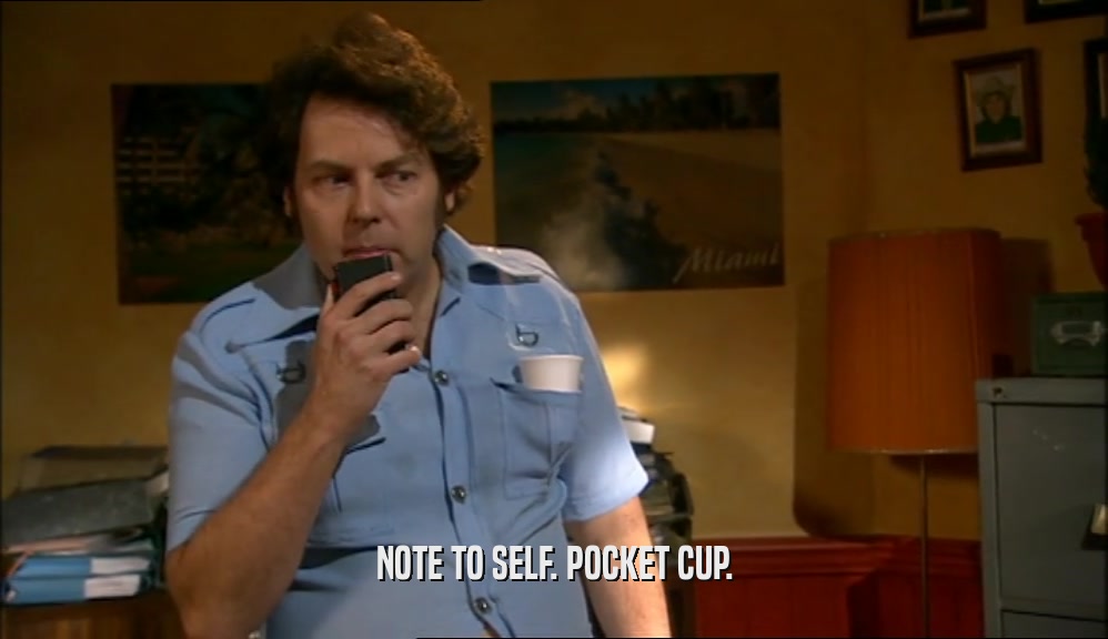 NOTE TO SELF. POCKET CUP.  