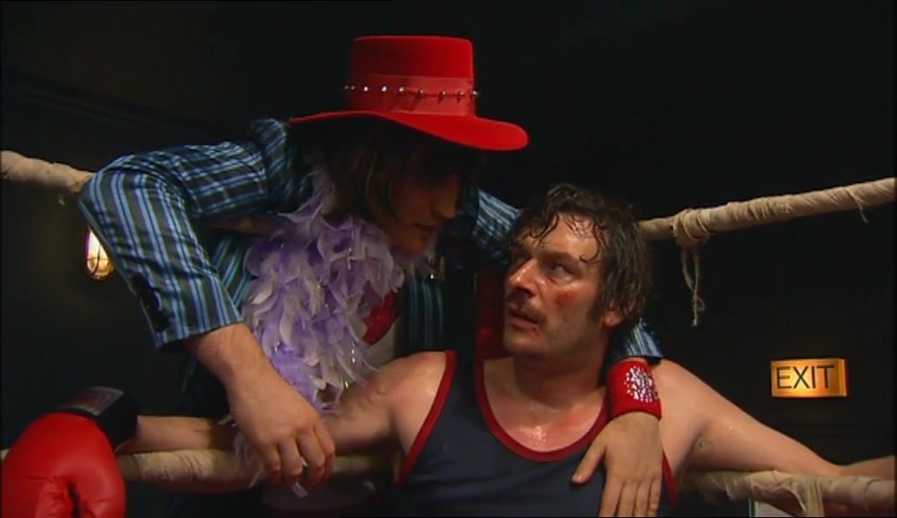 PUNCH HIM IN THE SNOUT, ALL RIGHT? HOWARD. HOWARD? 