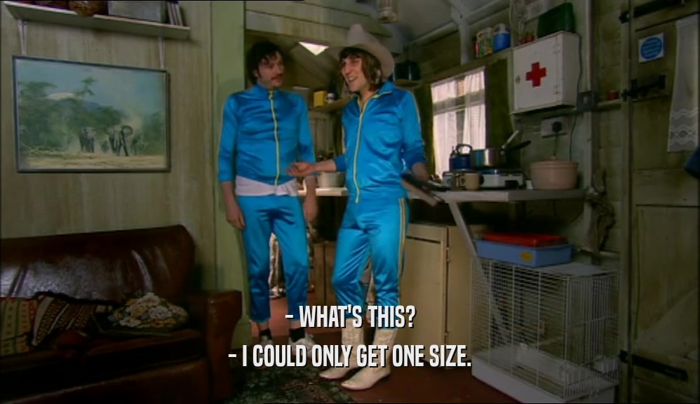 - WHAT'S THIS? - I COULD ONLY GET ONE SIZE. 