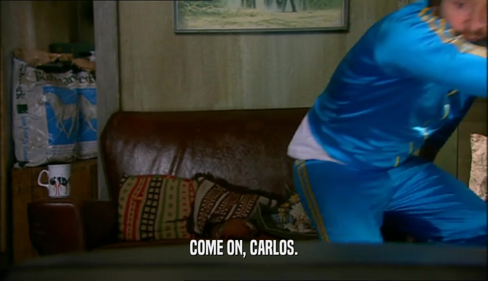 COME ON, CARLOS.  
