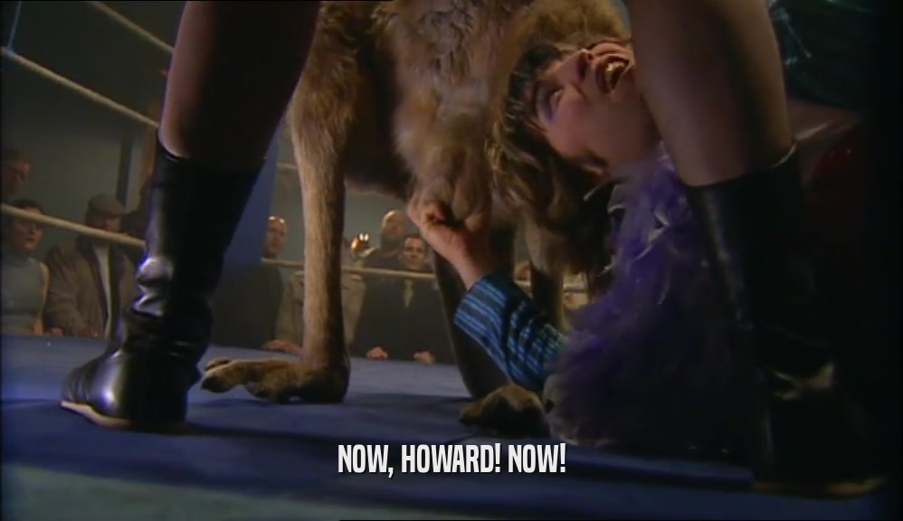 NOW, HOWARD! NOW!  