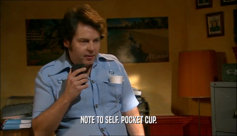 NOTE TO SELF. POCKET CUP.
  