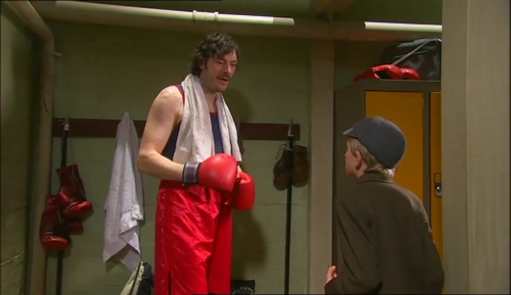 I'M THE FIGHTER, YOU LITTLE TIT-BOX. ALL RIGHT. EASY. 