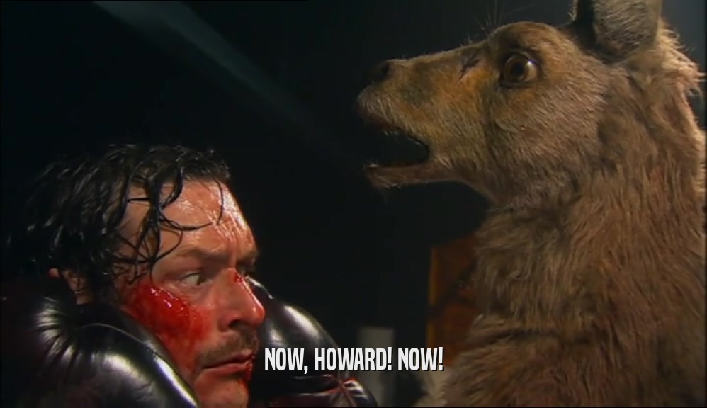 NOW, HOWARD! NOW!  