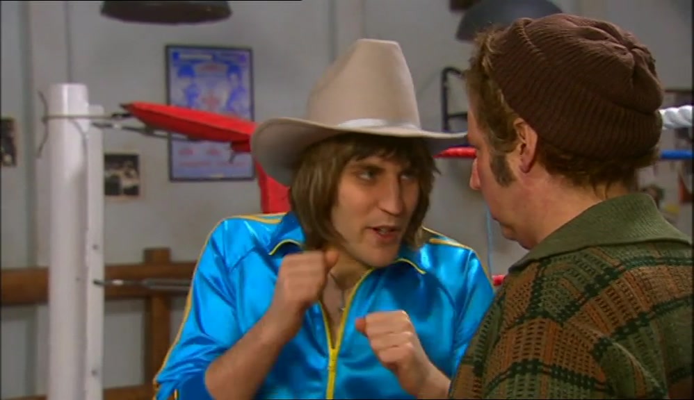 - I'M GONNA BE A BOXING TRAINER. - RIGHT. 