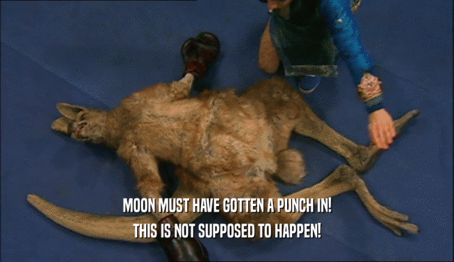 MOON MUST HAVE GOTTEN A PUNCH IN! THIS IS NOT SUPPOSED TO HAPPEN! 