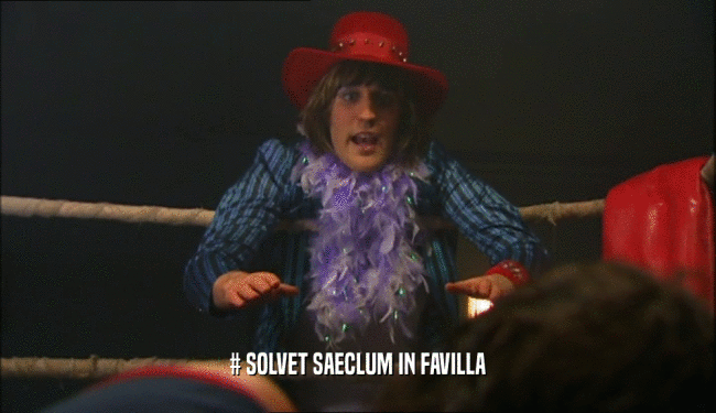 # SOLVET SAECLUM IN FAVILLA  